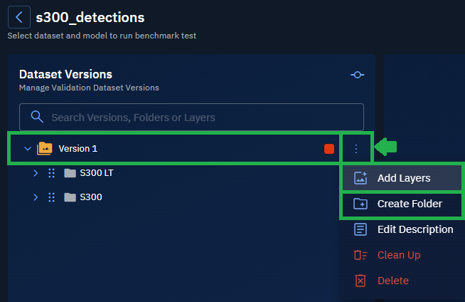 Creating a New Validation Dataset Project
