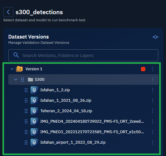 Creating a New Validation Dataset Project