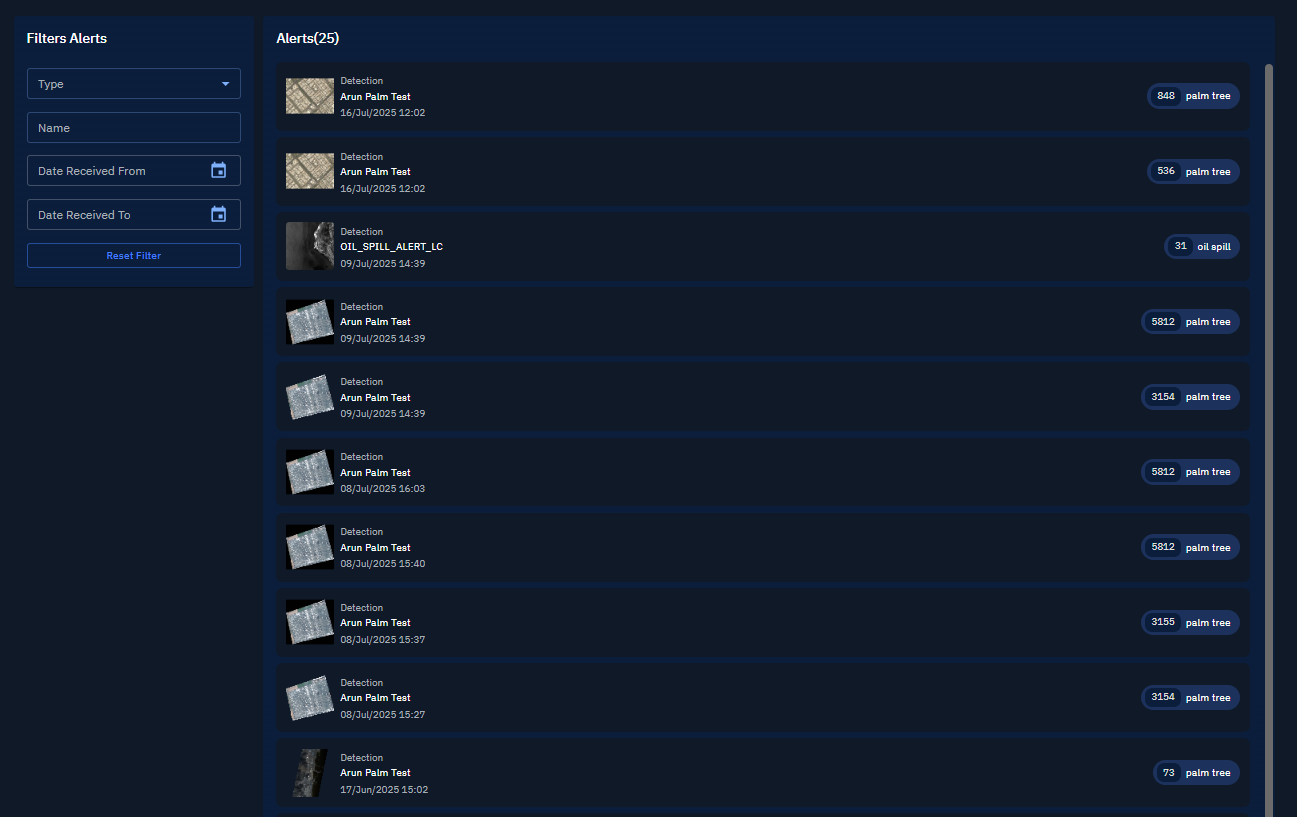 Alerts Page