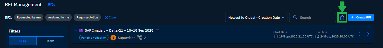 Exporting RFI
