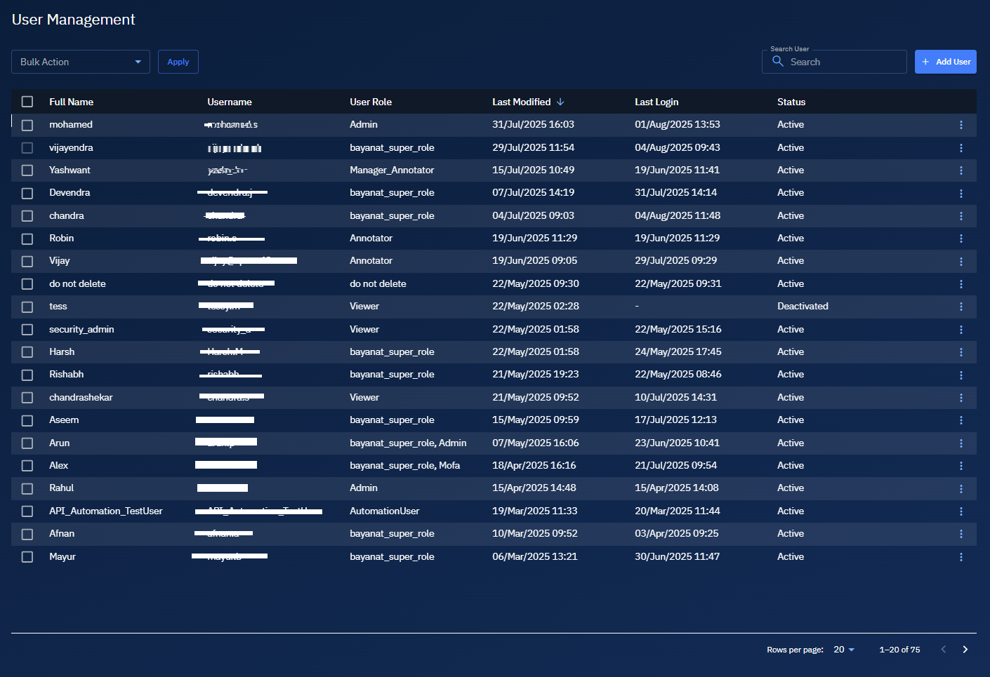 Accessing Users module