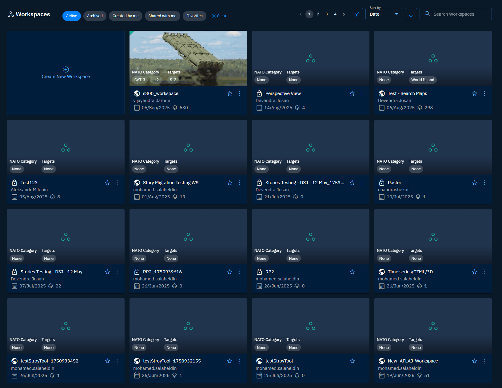 Sorting Workspaces