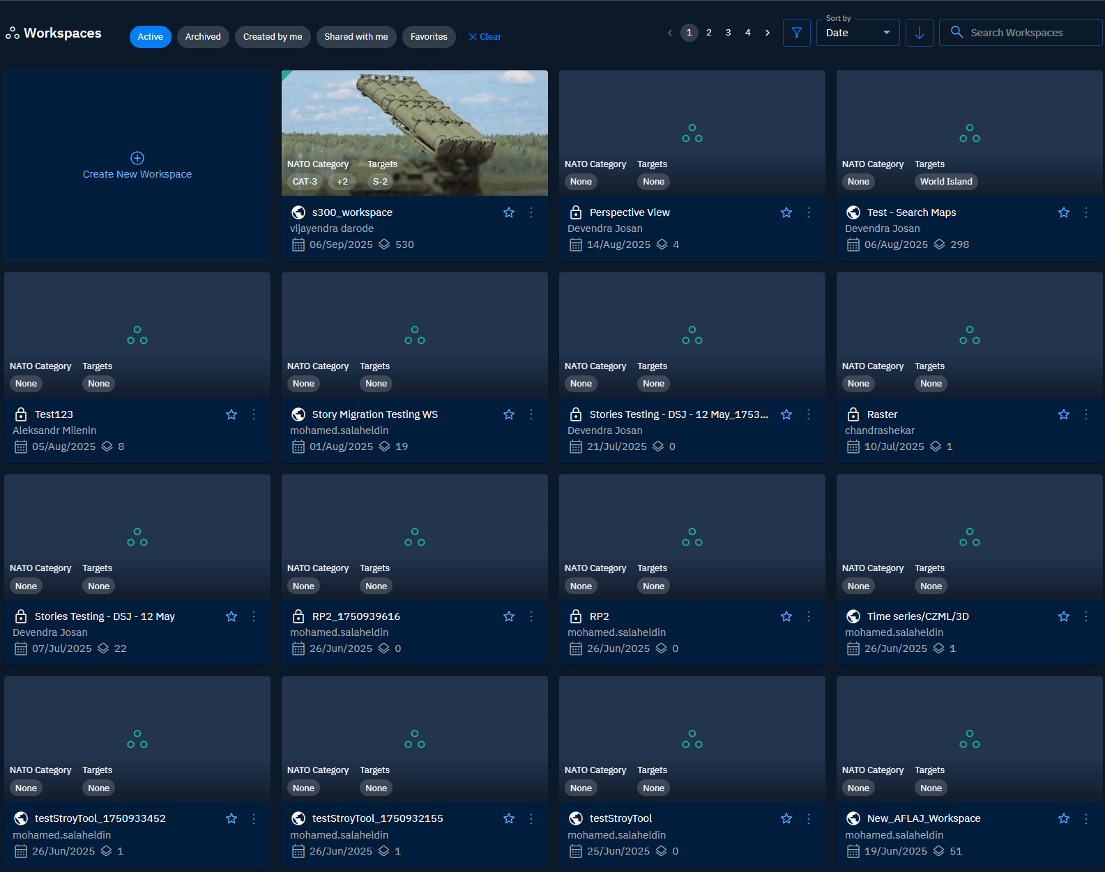 Editing Workspaces