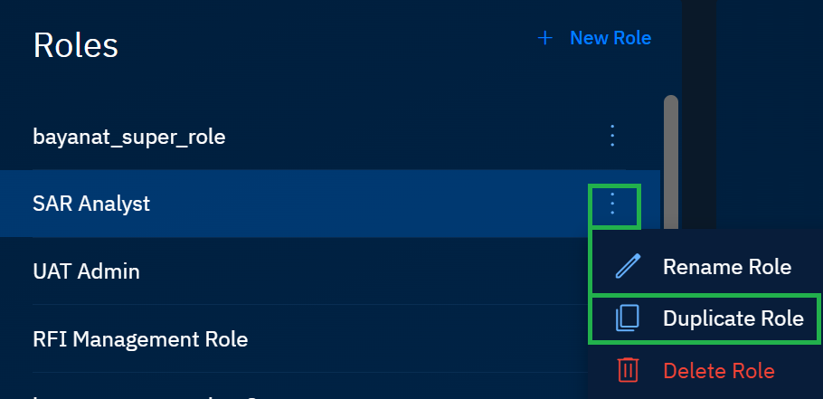Duplicating Role Permissions